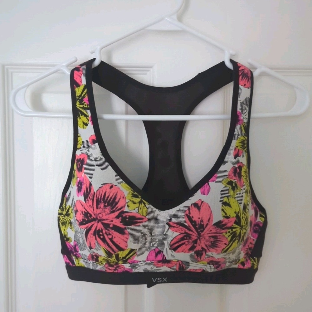 Victoria's Secret VSX 32C Incredible Underwire Sports Bra Racerback Padded